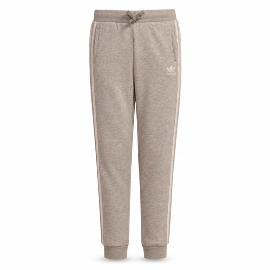 Adidas Boys Grey Jogger Sweatpants 14 Years Elastic Waist Side Stripe