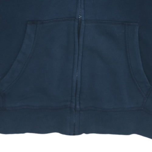 Puma Men's Blue Full Zip Hoodie Size L Logo Fleece Sweatshirt