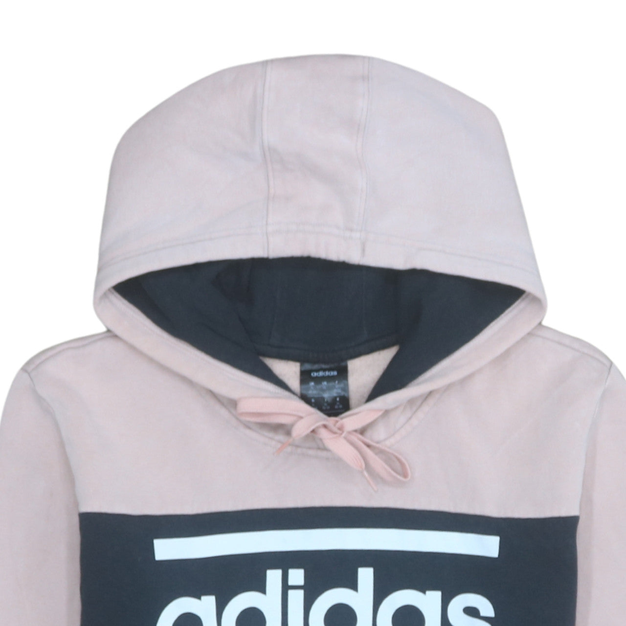 Adidas Womens Pink & Black XL Pullover Hoodie Sweatshirt