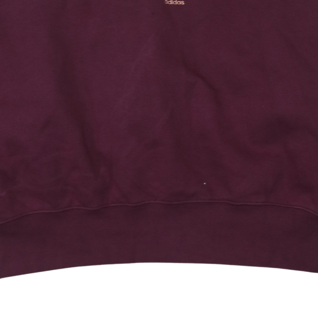 Adidas Women Burgundy Crew Neck Sweatshirt Size 8 Cotton Blend