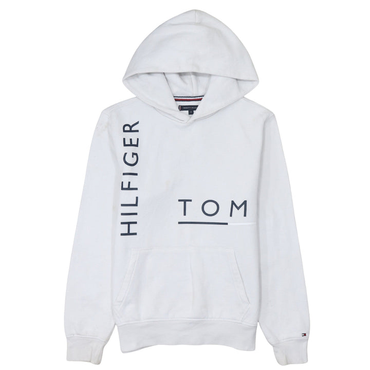 Tommy Hilfiger Men’s White Logo Pullover Hoodie XS