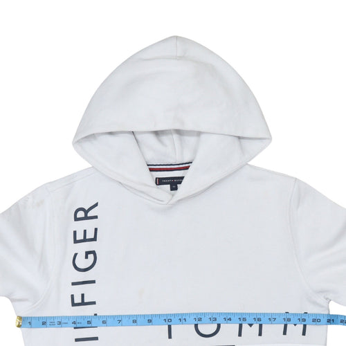 Tommy Hilfiger Men’s White Logo Pullover Hoodie XS