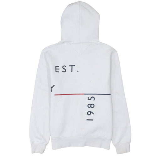 Tommy Hilfiger Men’s White Logo Pullover Hoodie XS