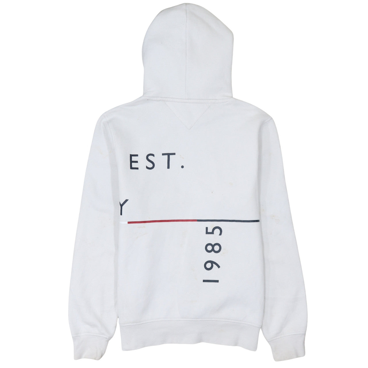Tommy Hilfiger Men’s White Logo Pullover Hoodie XS