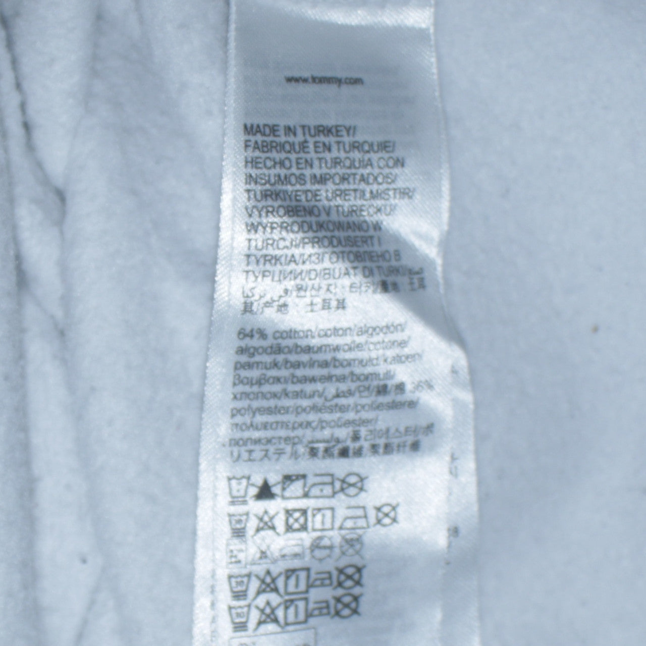 Tommy Hilfiger Men’s White Logo Pullover Hoodie XS