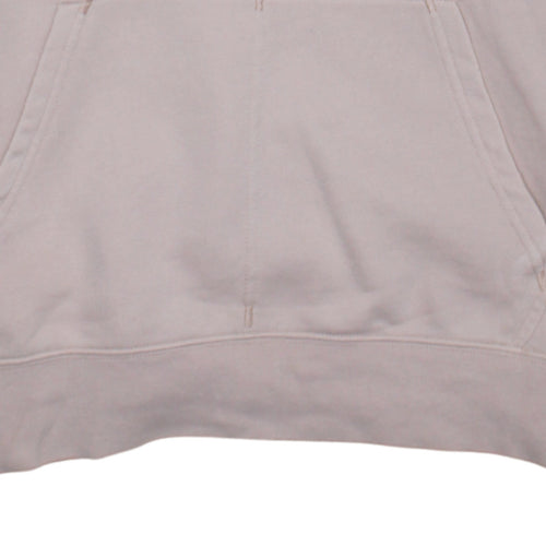 Nike Womens Beige Small Pullover Hoodie with Orange Logo