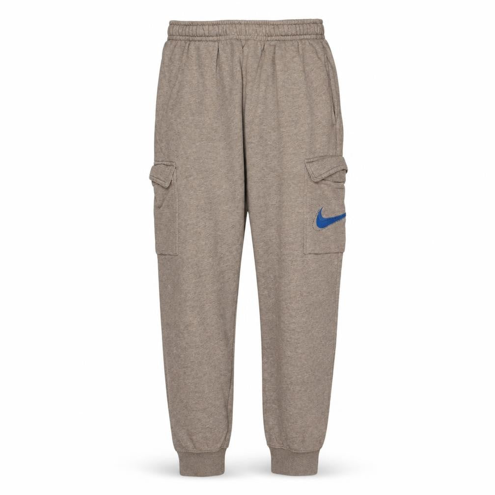 Nike Men's Beige Cargo Jogger Trousers M Regular Fit Elastic Waist