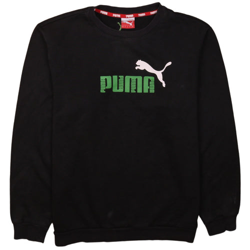 Puma Men's Black Crew Neck Pullover Sweatshirt Size M