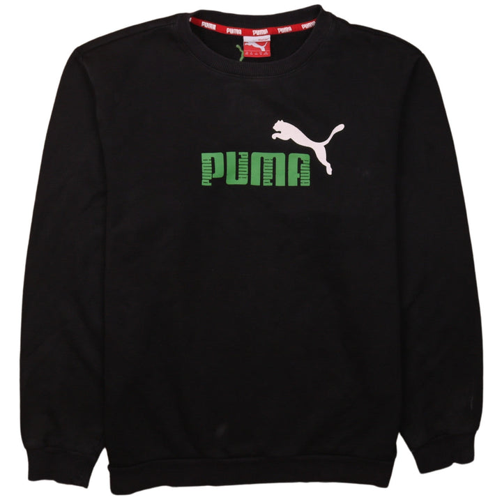Puma Men's Black Crew Neck Pullover Sweatshirt Size M