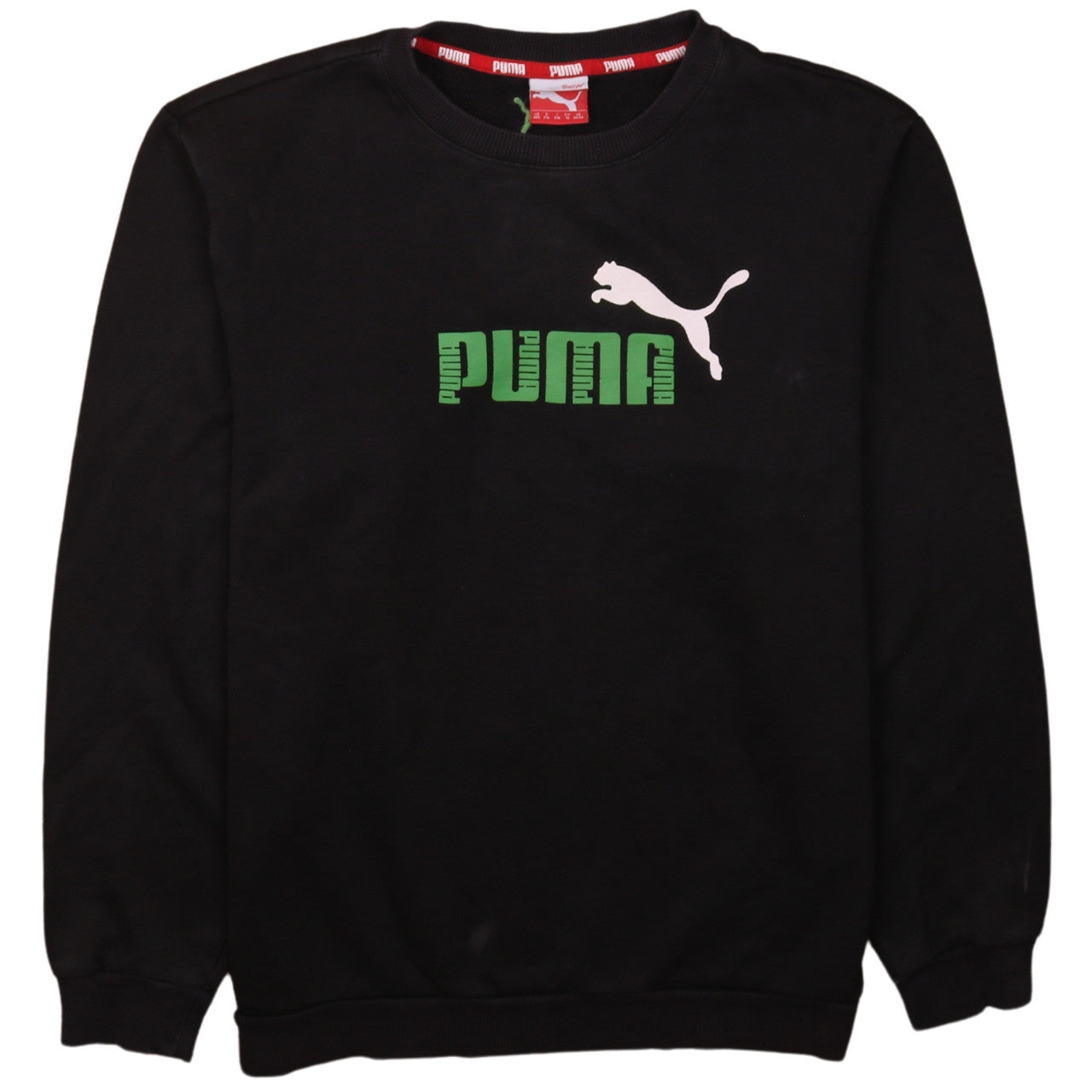 Puma Men's Black Crew Neck Pullover Sweatshirt Size M
