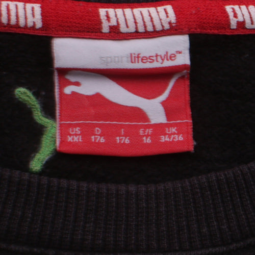 Puma Men's Black Crew Neck Pullover Sweatshirt Size M