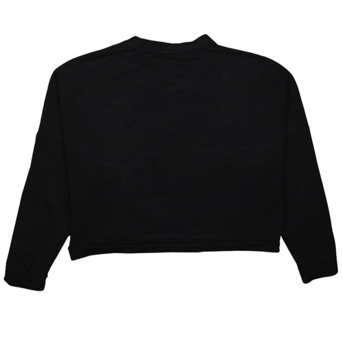 Puma Womens Black Crew Neck Pullover Sweatshirt Size 14