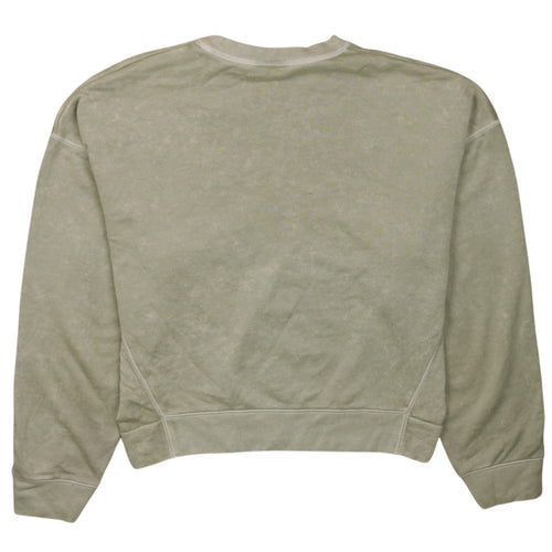 Nike Women's Beige Crew Neck Pullover Sweatshirt M Relaxed Fit