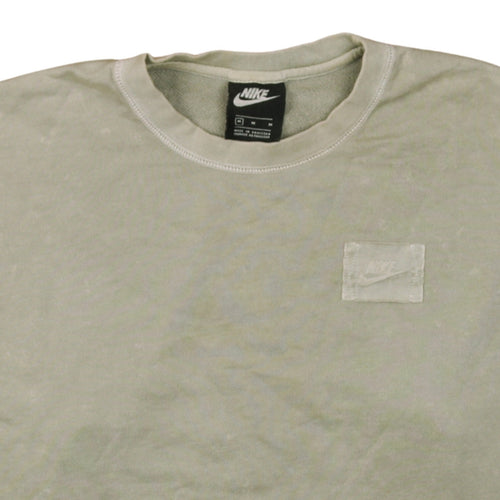 Nike Women's Beige Crew Neck Pullover Sweatshirt M Relaxed Fit