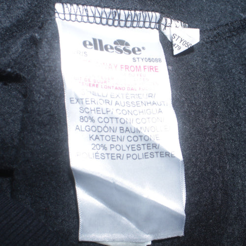 Ellesse Womens Black Size 14 Crew Neck Pullover Sweatshirt