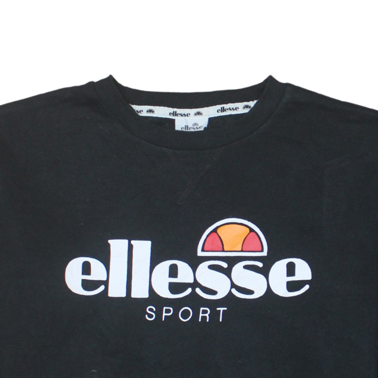 Ellesse Womens Black Size 14 Crew Neck Pullover Sweatshirt