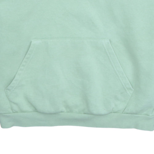 Adidas Women's Green Pullover Hoodie Size 14 Cotton Blend Logo Sweatshirt