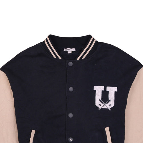 Subdued Teens Blue Varsity Jacket XS Cotton College Style