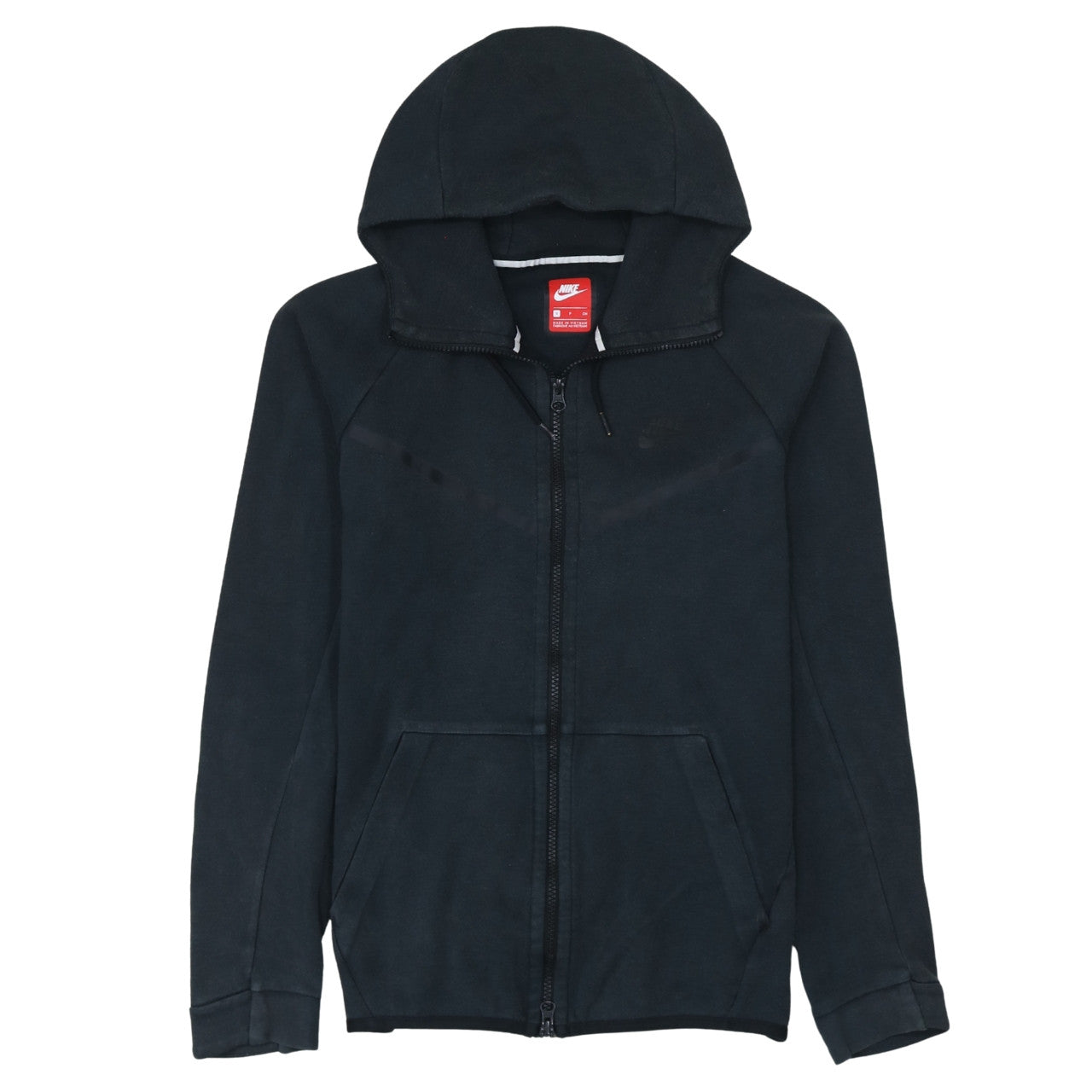 Nike Men's Black Small Full Zip Fleece Hoodie