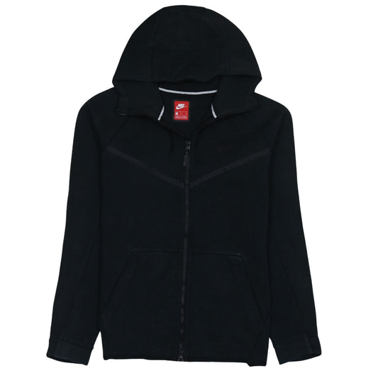 Nike Men's Black Full Zip Hoodie Size M Cotton Blend