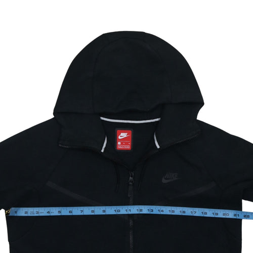 Nike Men's Black Full Zip Hoodie Size M Cotton Blend