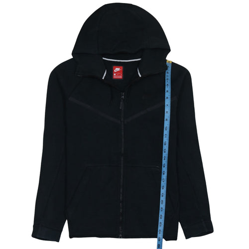 Nike Men's Black Full Zip Hoodie Size M Cotton Blend