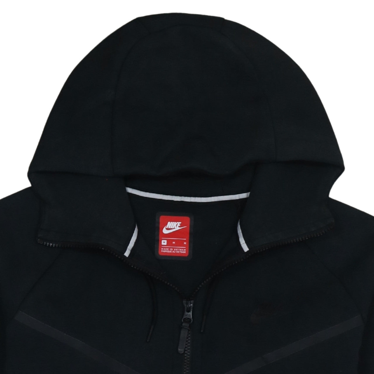 Nike Men's Black Full Zip Hoodie Size M Cotton Blend