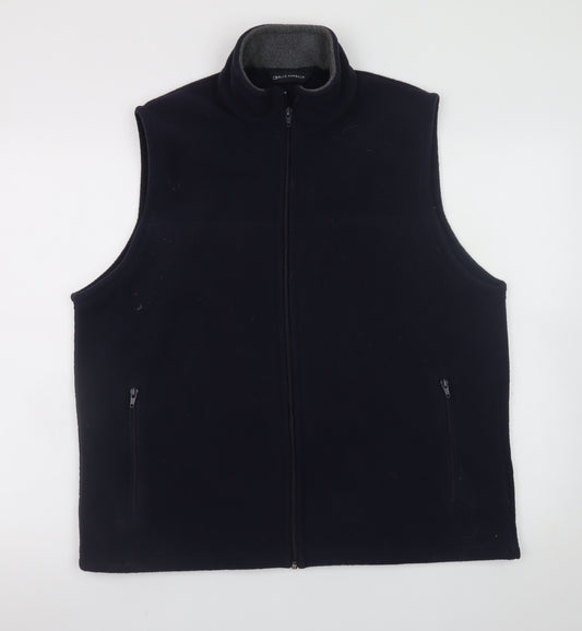 Marks and Spencer Men’s Black Fleece Bodywarmer Waistcoat L 41in