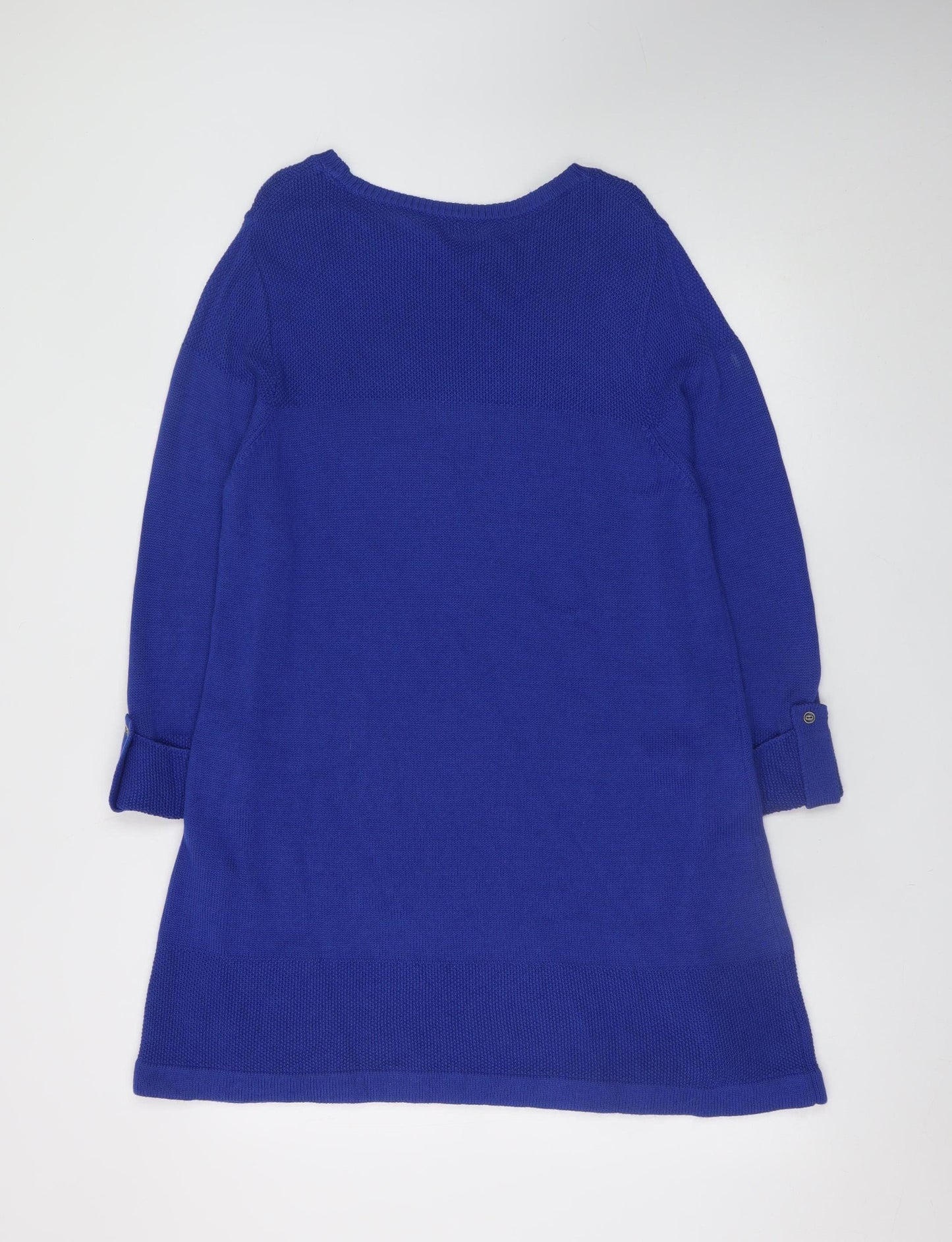Marks and Spencer Women Blue Jumper Dress Size 16 Knit Casual
