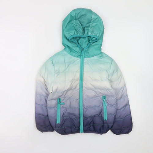 Niebieski Ksiezyc Boys Multicoloured 5-6 Years Hooded Puffer Jacket