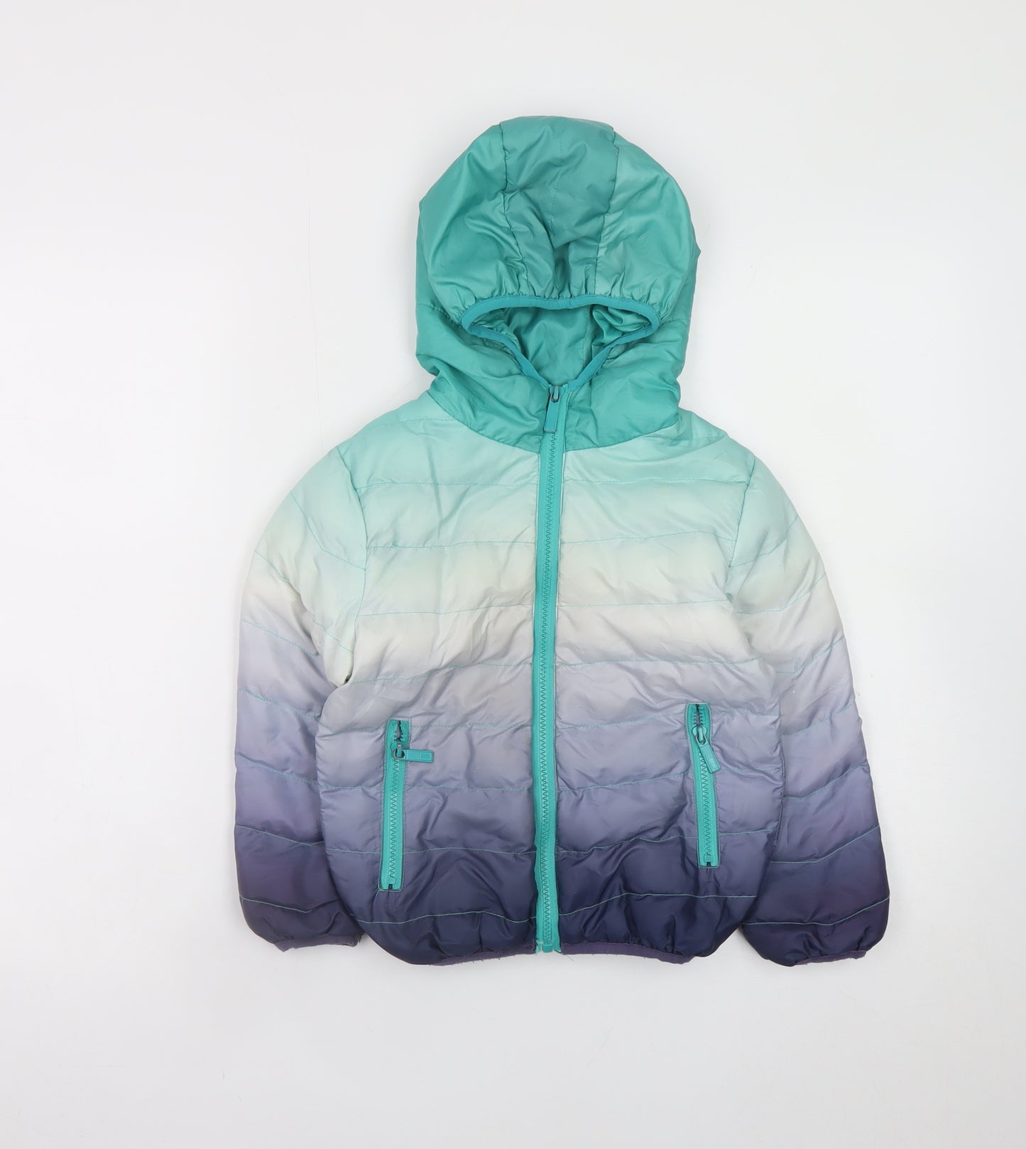 Niebieski Ksiezyc Boys Multicoloured 5-6 Years Hooded Puffer Jacket