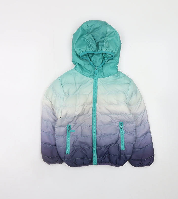 Niebieski Ksiezyc Boys Multicoloured 5-6 Years Hooded Puffer Jacket