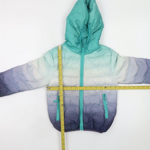 Niebieski Ksiezyc Boys Multicoloured 5-6 Years Hooded Puffer Jacket