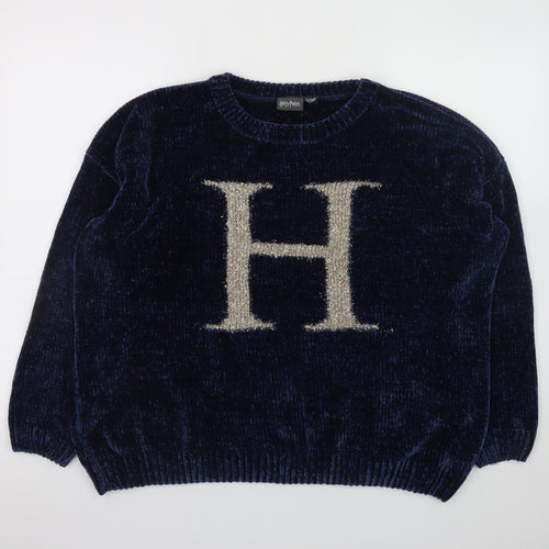 Primark Women Blue XL Harry Potter H Pullover Winter Jumper