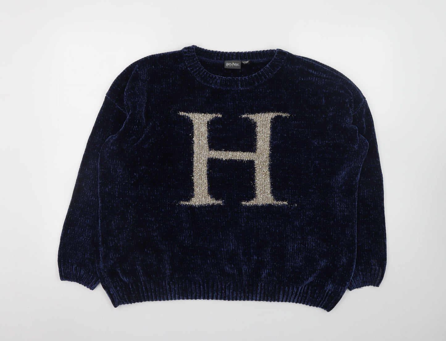Primark Women Blue XL Harry Potter H Pullover Winter Jumper
