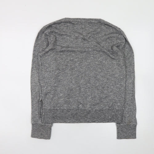 Next Girls Grey Sequin Dog Jumper 16 Years Long Sleeve Pullover