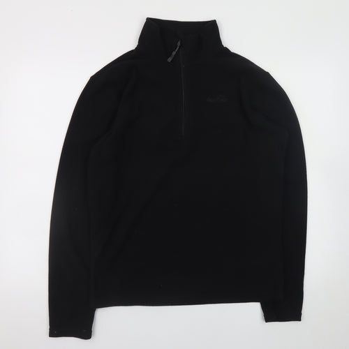 Peter Storm Men’s Black Fleece 1/4 Zip Pullover Sweatshirt S