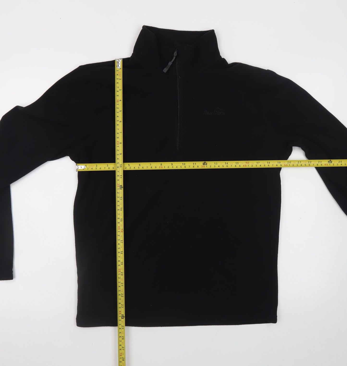 Peter Storm Men’s Black Fleece 1/4 Zip Pullover Sweatshirt S