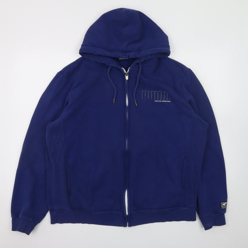 Puma Men’s Blue Full Zip Hoodie XL Athletic Fit