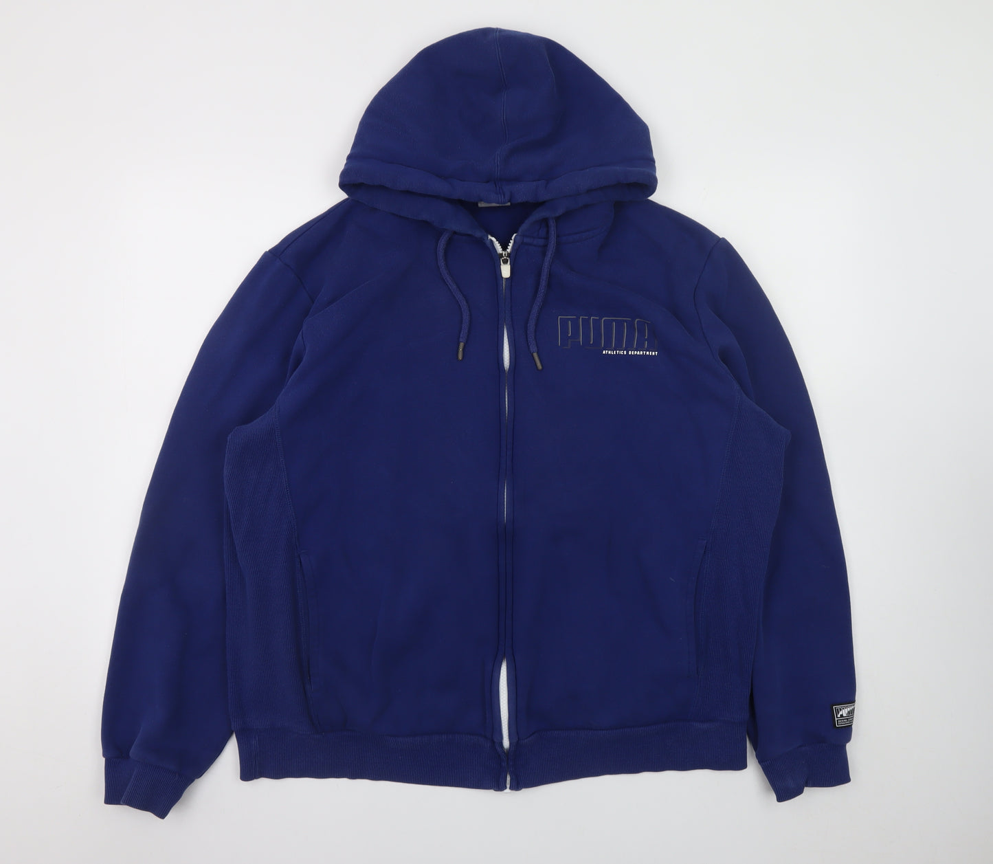 Puma Men’s Blue Full Zip Hoodie XL Athletic Fit