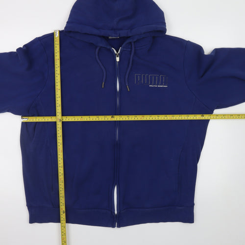 Puma Men’s Blue Full Zip Hoodie XL Athletic Fit