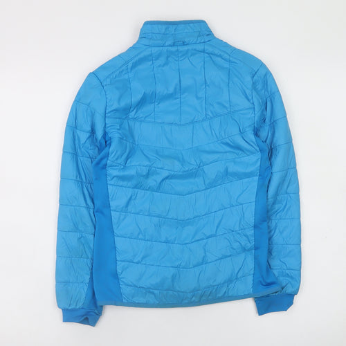 Quechua Boys Blue 10-11 Years Lightweight Puffer Jacket Full Zip
