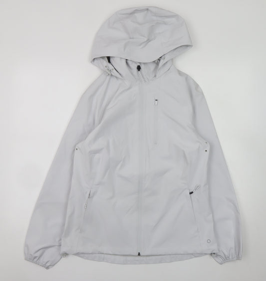 Marks and Spencer Women’s Grey Hooded Waterproof Jacket Size 12