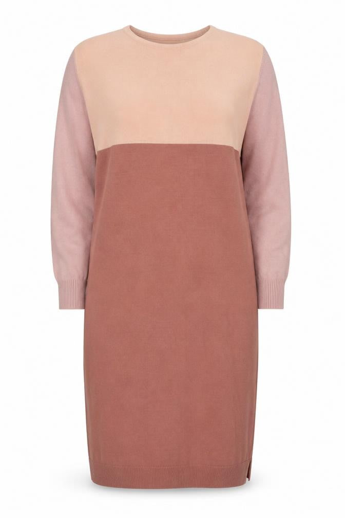 Front view of Tavin Women’s Multicoloured Midi Jumper Dress, size UK 10