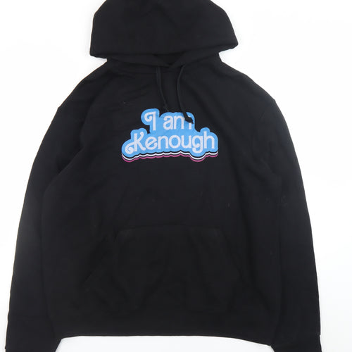B&C Collection Unisex Black L Pullover Hoodie Funny Quote Design