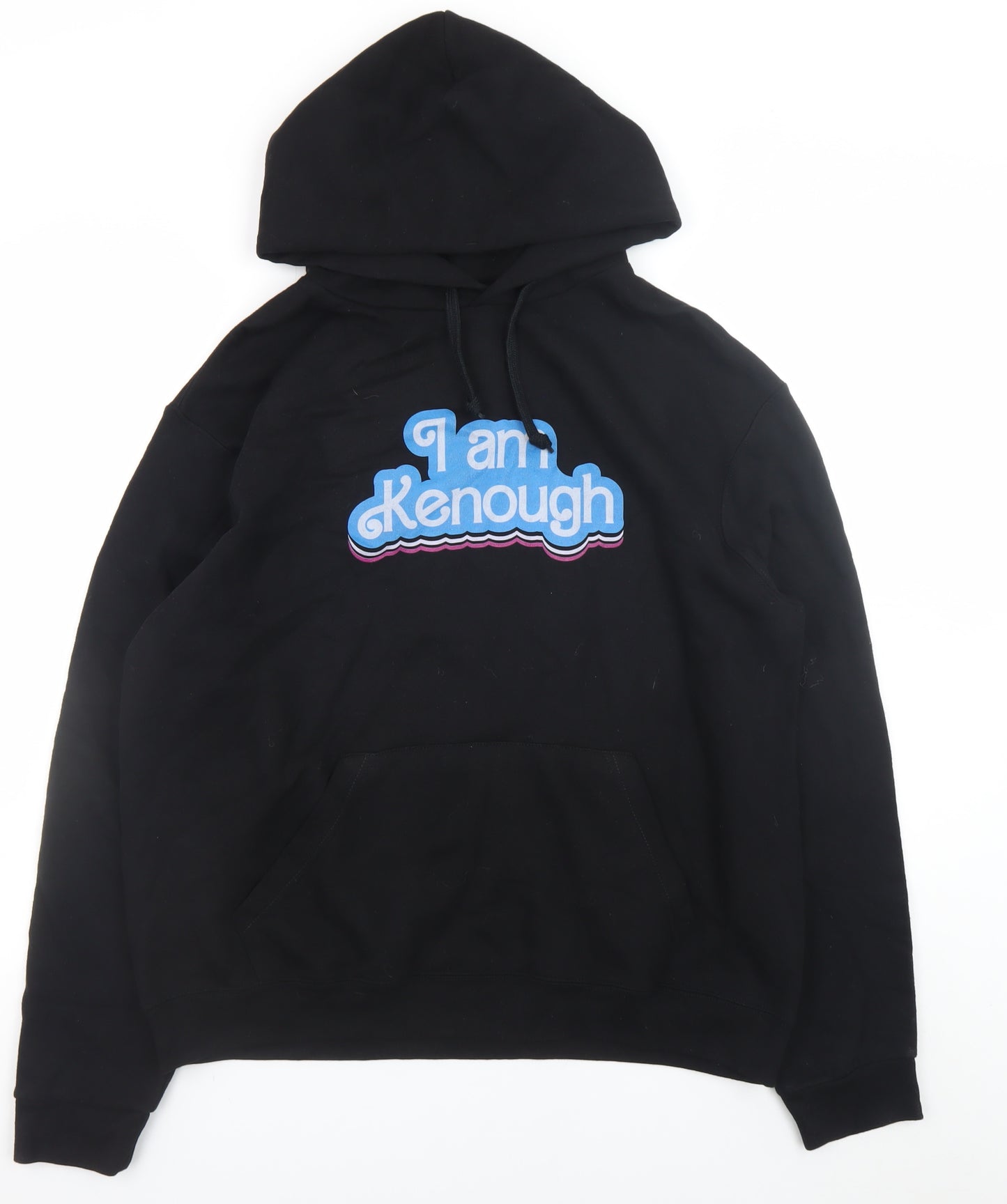 B&C Collection Unisex Black L Pullover Hoodie Funny Quote Design