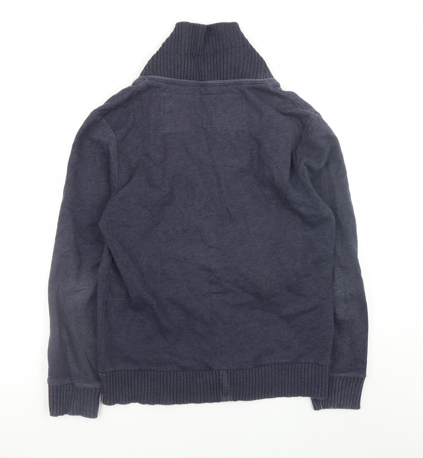 River Island Men's Blue Shawl Collar Cardigan Jumper Size L