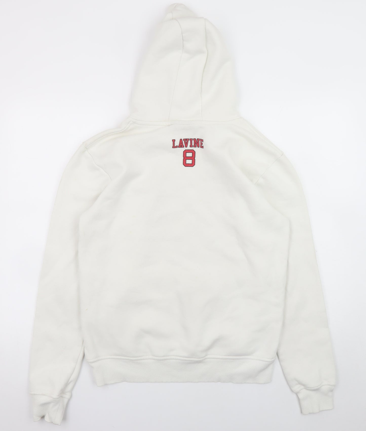 Primark Men's White Chicago Bulls Pullover Hoodie Size M