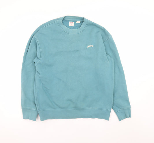Levi's Men's Blue Relaxed Fit Crew Neck Sweatshirt Size S