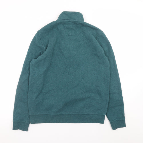 Crew Clothing Company Men's Green M 1/4 Zip Sweatshirt Pullover